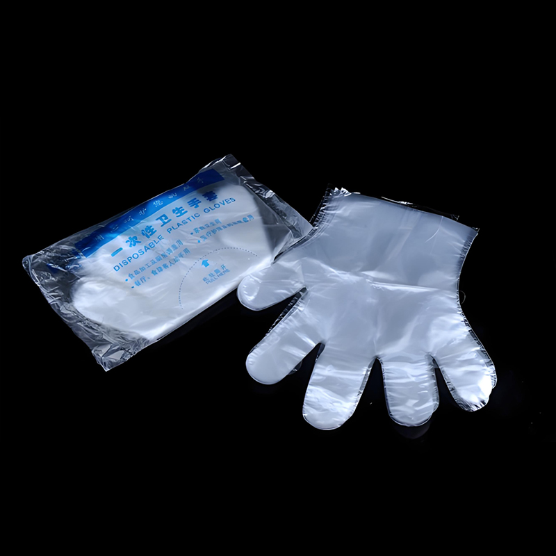 قفازات HDPE مقاومة للماء والزيت باللون الأبيض الفاتح قفازات HDPE مقاومة للماء والزيت باللون الأبيض الفاتح
